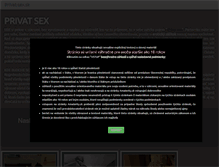 Tablet Screenshot of privat-sex.sk